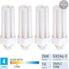 KOR (4 Pack) K20788 - PL26W/3U/4P/841 - Compact Fluorescent Plug-in