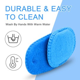 HECATY 4 Pack Eye Patches for Kids Girls Boys, Right & Left Eye Patch for Glasses, Lazy Eye Patch for Children Treating Lazy Eye Amblyopia Strabismus and After Surgery (Blue)