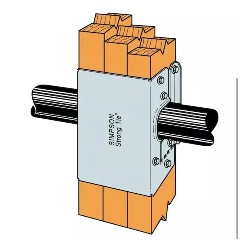 Simpson Strong Tie #HSS2-2-SDS3 Stud Shoe With 24 Screws For