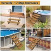Toriexon Steel Stair Step Riser 6-Step, Metal Stair Stringer with