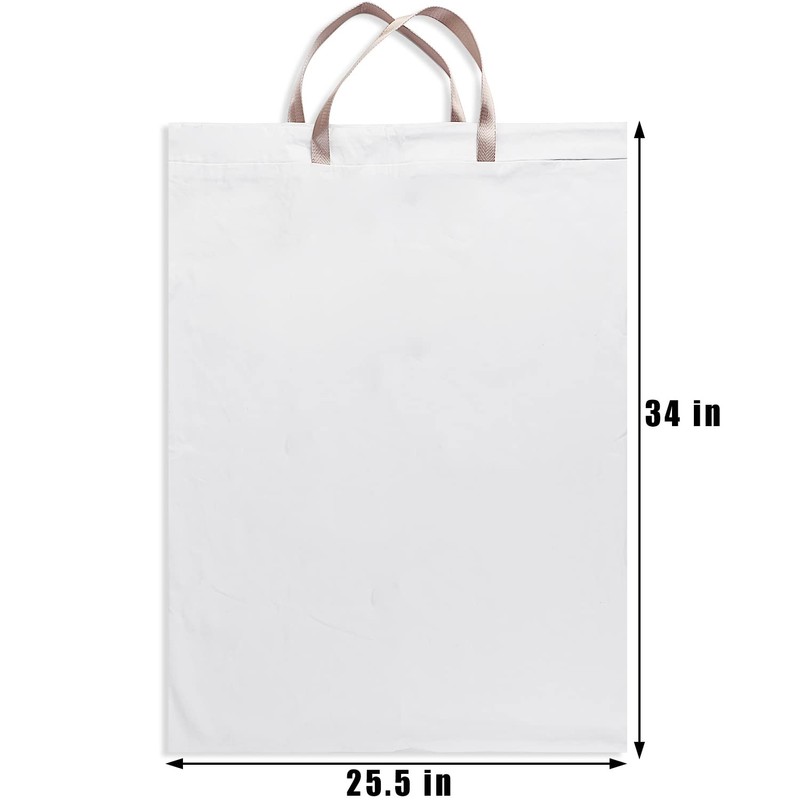 LOLOMLO Extra Large Canvas Laundry Bags with Handles & Drawstring