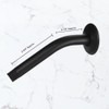 Westbrass 1/2" IPS x 8" Shower Arm, Matte Black, D301-1-62