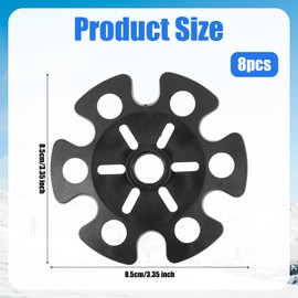 Gosknor 8pcs Snow Baskets for Trekking Poles, Ski Pole Baskets Replacement Trekking Pole Basket Walking Stick Tips Trekking Pole Snow Basket for Hiking Trekking Walking Poles