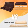 4-Player Mancala Board Game, Foldable Solid Wood with 110 Multi-Coloured