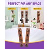UCEC Vertical Key Holder Wall Mount with Hooks, Space-Saving Wooden