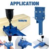 Woodworking Drilling Template 8-Piece Universal Dowel Aid with Adjustable Drill
