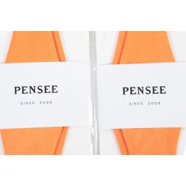 PenSee Lot of 2 PenSee Mens Orange  Solid  Woven Bow Ties
