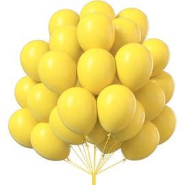 PartyWoo Yellow Balloons 101 pcs 12 Inch for Easter Baby Shower Gender Reveal Bridal Engagement Sunflower Wedding Christmas Birthday Graduation Yellow Party Decorations Yellow-Y55