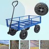 Heavy Duty Steel Garden Cart with Removable Mesh Sides, 550Lb