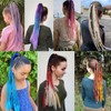 1pcs Synthetic Colored Box Braided Ponytail Hair Extensions Overhead Tail