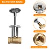 Skyflame 1/2 Inch Straight Gas Key Valve Kit for Fire