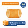 Stern’s Bakery Vanilla Danish | 18 Individually Wrapped Vanilla Pastries