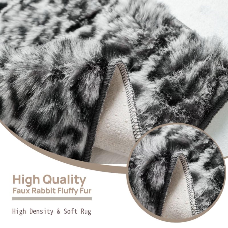 3D Bubble Mat Faux Fur Floor Mat Area Rug 700GSM