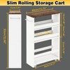 IBUYKE IBUYKE Slim Storage Cart 5.9" W, Rolling Kitchen Storage