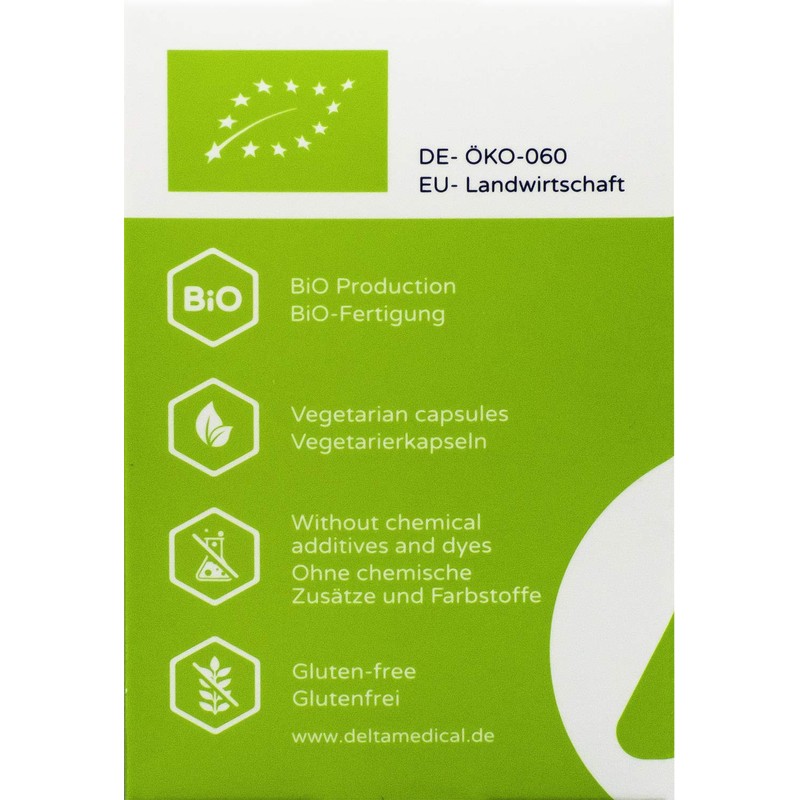Delta Colostrum Capsules, 100% Organic Capsules, Dietary Supplement, Vegetarian Capsules,