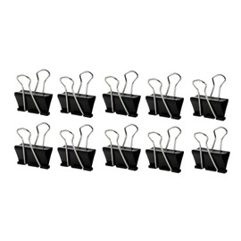 Q-Connect KF01285 Letter Clip Foldback Clip 42 mm Pack of 10 Black