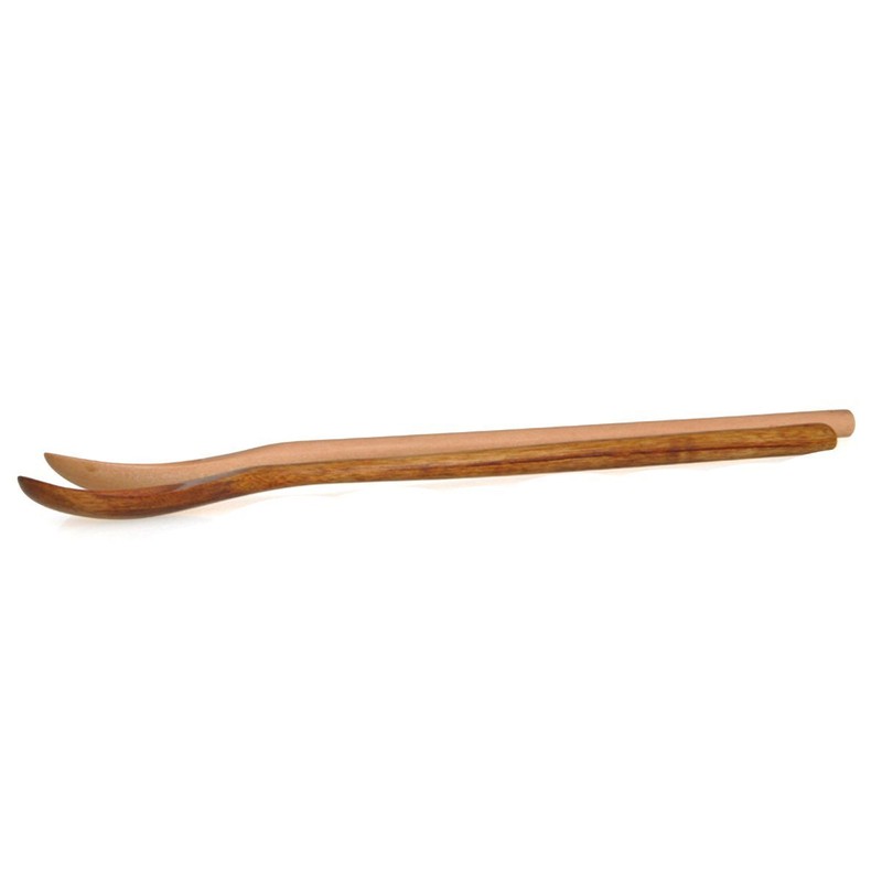 2 Pcs Vintage Long Handcrafted Wooden Coffee Spoon Coffee Stirrers