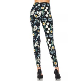 TC Collection / New Mix PLUS SIZE Leggings TC/PF556 Buttery Soft Always Brushed Black w/Print