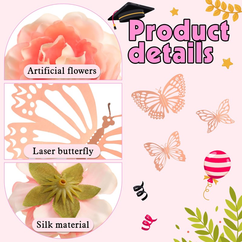 Canlierr Canlierr 32 Pcs DIY Graduation Cap Decorations Accessory Kit