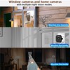 Plyisty 2K Window Camera, 3MP Smart Peel and Stick Security