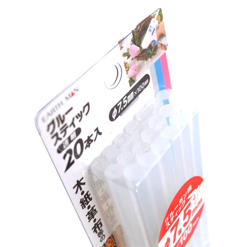 Takagi Glue Stick Clear φ7.5mm×100mm 20-piece Set EARTH MAN Compatible