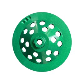 General Purpose Diamond Grinding Cup Wheel 7 inch 5/8-11 American Standard Thread Hole Angle Grinder Using Grinding Disk for Concrete Slab/Garage Floor/Epoxy Coatings/Vinyl/Floor Paintings