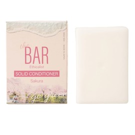TheBAR Solid Conditioner, Hypoallergenic, Glossy, Moisturizing, Functional Ingredients, High Concentration, Organic Solid Conditioner, Sakura, Made in Japan