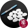Specialist Aggregates ® - 25 Small White, Flat Glass Pebbles/Nuggets/Stones.