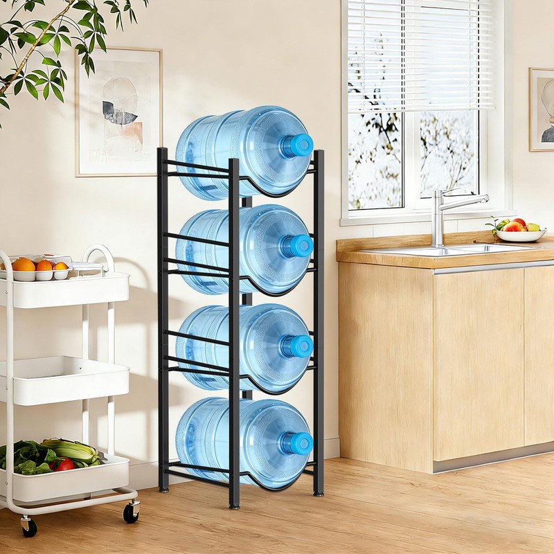 Wphold 5 Gallon Water Jug Holder, 4 Tier Water Bottle