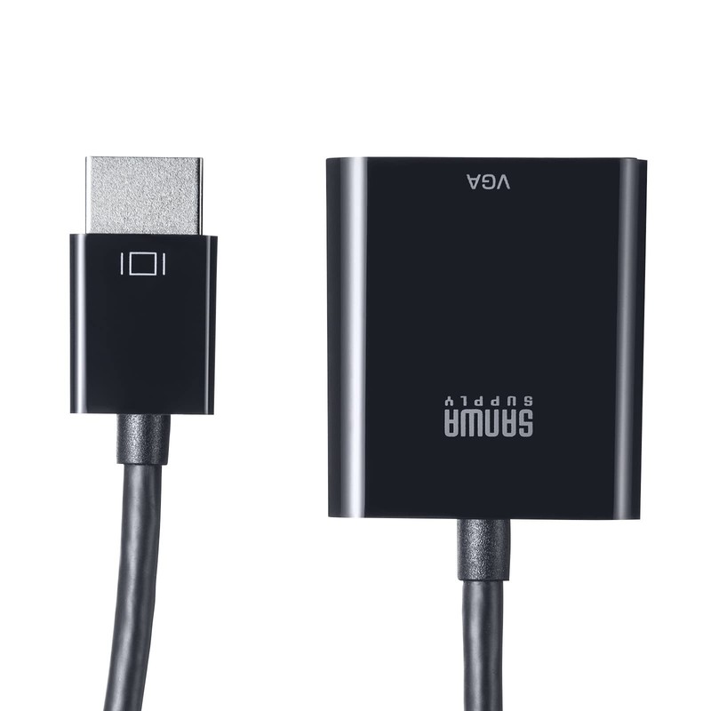 Sanwa Supply HDMI-VGA Conversion Adapter (HDMI A Male to VGA