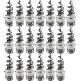 Beduan 1/2 NPT Male Spiral Cone Atomization Nozzle Stainless Steel(316) Dust Remove Atomized Sprayer for Gas Cooling, Washing, Fire Proof (Pack of 20)