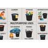 Multi Purpose Plastic Bucket with a Handle, 9-qt. House Cleaning,