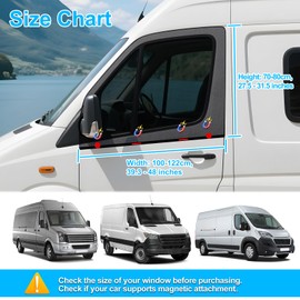 ZATOOTO Car Window Shade for Driver Side, 2 Pack for 48*31.5 in, Breathable