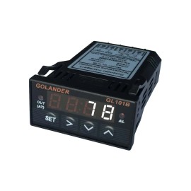 Golander 24V DC 1/32DIN PID Temperature Controller, White+ 25A SSR + K thermocouple