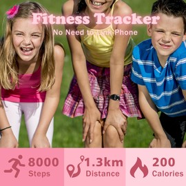 Kids Fitness Tracker Watch,Girls Digital Watch with Alarm/Stopwatch/Distance/Calories/Steps Counter, No App Activity Tracker Watches for Kids Teens Gift for Girls Boys