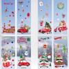 Nezyo 9 Sheets Christmas Window Clings for Glass Reusable Christmas
