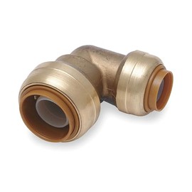 SharkBite 3/4 Inch x 1/2 Inch 90 Degree Reducing Elbow, Pack of 6, Push to Connect Brass Plumbing Fitting, PEX Pipe, Copper, CPVC, PE-RT, HDPE, U274LF