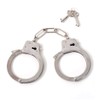 KarnevalsTeufel Metal Handcuffs in Silver with Key Police Prisoner Sheriff