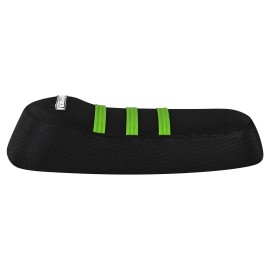 Enjoy Mfg Ariel Rider X-Class 52V/Grizzly  Seat Cover  ALL BLACK/GREEN RIBS  #402