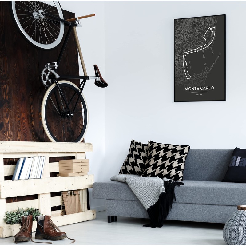 Vacentures Monaco Racing Track Poster - Gift for Motorsport Fans