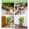 Adjustable Metal Plant Stand Indoor, Expandable 9 to 15 Inch