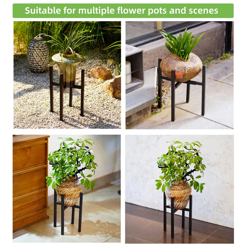 Adjustable Metal Plant Stand Indoor, Expandable 9 to 15 Inch
