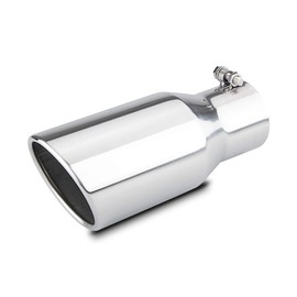 LCGP 3.5" Diesel Exhaust tip, 3.5''x5''x12'' Stainless Steel Exhaust Tailpipe Tip for Truck