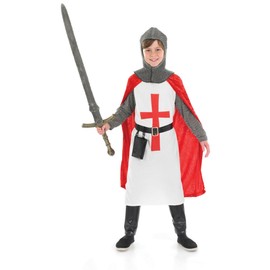 Fun Shack Kids Crusader Costume Boys,Kids Knight Costume For Boys Medieval Knight L