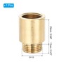 PATIKIL Shower Head Extension Arm, Copper G1/2 Male to Female