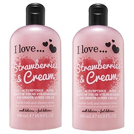 I Love Classic Strawberry Shower Gel (2-pack)
