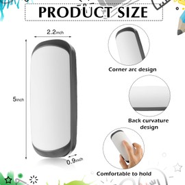 Trandraft 2 Pcs Magnetic Dry Erase Eraser for Glass Whiteboard Magnetic Whiteboard for School Calendar Office Supplies, White