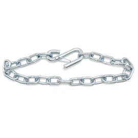 Ollanoos 70cm Trailer Safety Chain, Heavy Duty 3500lbs Safety Chains with Double Spring Clip S Hooks Towing Wire Ropes, Replace for Trailer RV