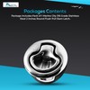 MARINE CITY Round Flush Pull Slam Latch, 316 Stainless Steel,