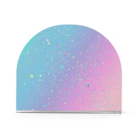 Napkin Holder for Table, Unicorn Background with Rainbow Acrylic Napkin Holder for Party Guest Cocktail Dispenser Paper Stand Kitchen Dining Room Decors